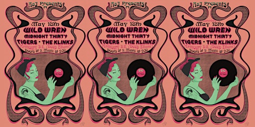 Imagen principal de A&J Presents: Midnight Thirty, Wild Wren, Tigers, The Klinks