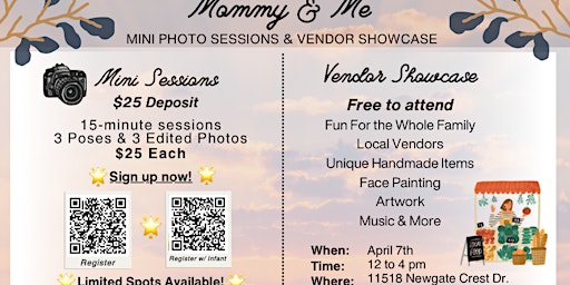 Imagem principal do evento Mommy & Me Vendor Showcase