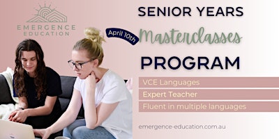 Primaire afbeelding van VCE Languages MasterClass