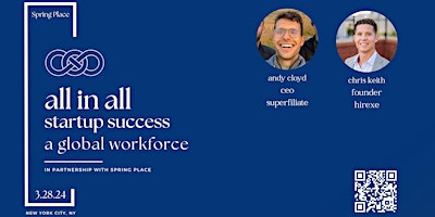 Imagen principal de startup success: a global workforce