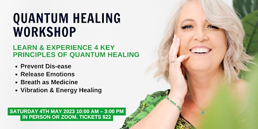Primaire afbeelding van Quantum Healing Workshop! Gold Coast in person or join online