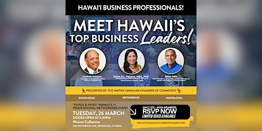 Immagine principale di Pupus & Pros! Hawaii's #1 Professional Networking Event 