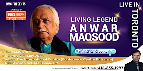 Anwar Maqsood Live in Toronto