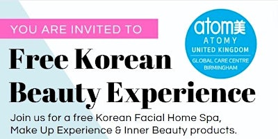 Imagen principal de Korean Beauty and Health Experience, free gift and free refreshments