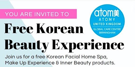 Korean Beauty and Health Experience, free gift and free refreshments