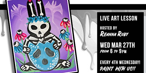 Paint n  Sip Party!! Skele-Bunny! primary image