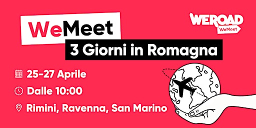 Imagem principal do evento WeMeet | 3 Giorni in Romagna