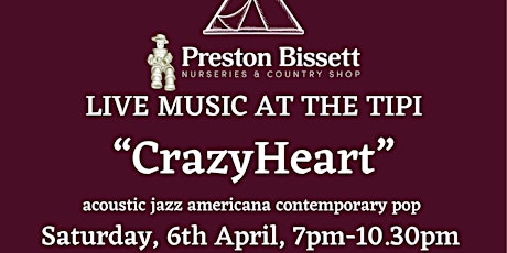 Image principale de Live Music in the Tipi with “Crazy Heart”