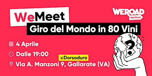 Hauptbild für WeMeet | Giro del Mondo in 80 Vini
