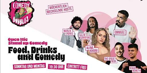 Imagem principal de Stand-Up Comedy, Open Mic in Stuttgart mit Food & Drinks