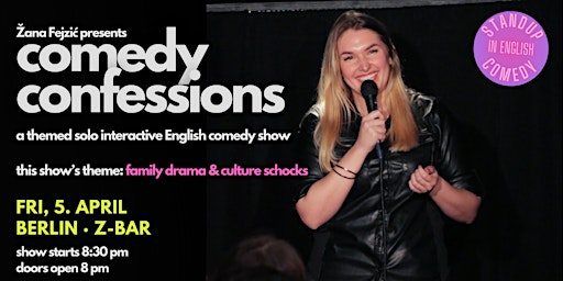 Comedy Confessions: An Interactive English Comedy Show (Berlin) primary image