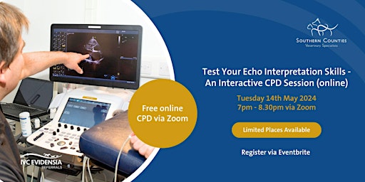 Imagem principal do evento Test Your Echo Interpretation Skills - An online CPD session