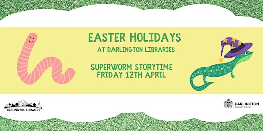 Imagem principal do evento Darlington Libraries: Superworm Storytime  (10:30am Dton)