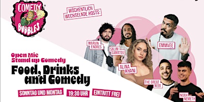 Primaire afbeelding van Stand-Up Comedy, Open Mic in Stuttgart mit Food & Drinks