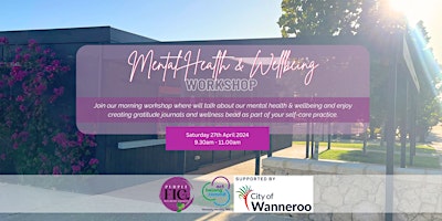 Imagen principal de Mental Health & Wellbeing Workshop