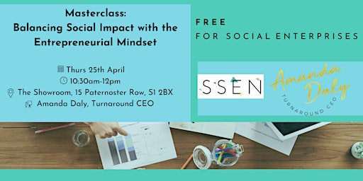 Hauptbild für Masterclass: Balancing Social Impact with the Entrepreneurial Mindset