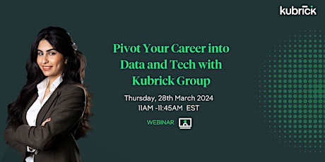 Pivot Your Career into Data and Tech with Kubrick Group