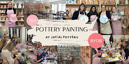 Primaire afbeelding van MK Late Night Pottery Painting Experience