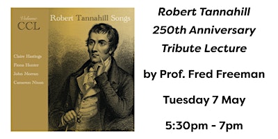 Image principale de Robert Tannahill 250th Anniversary Tribute Lecture