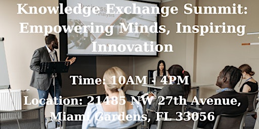 Primaire afbeelding van Knowledge Exchange Summit: Empowering Minds, Inspiring Innovation
