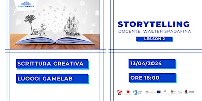 Immagine principale di Game Changer - Workshop - Storytelling Lesson 2 - 13/04/2024 