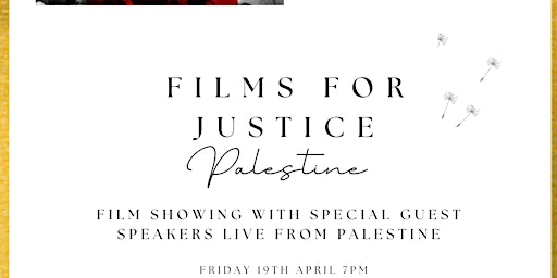 Primaire afbeelding van Films for Justice - Palestine