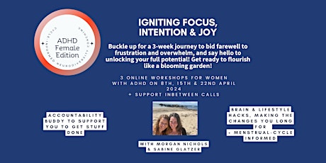 Igniting Focus, Intention & Joy: 3 Week Course