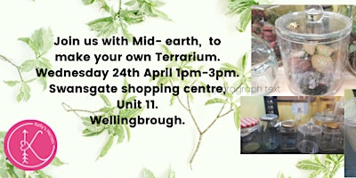 Wellbeing Wednesday- Create your own Terrarium. primary image