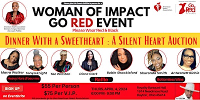 Imagen principal de Woman of Impact Event - Dinner With A Sweetheart : A Silent Heart Auction