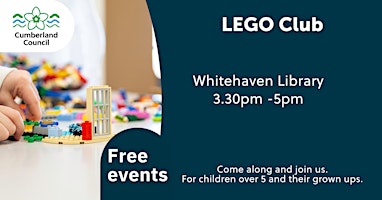 Imagem principal do evento Lego Club Whitehaven  Library