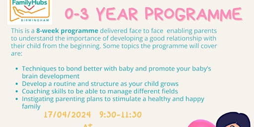 Hauptbild für 0-3 YEAR PARENTING PROGRAMME