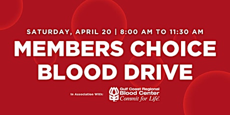 Community Blood Drive - April 20, 2024