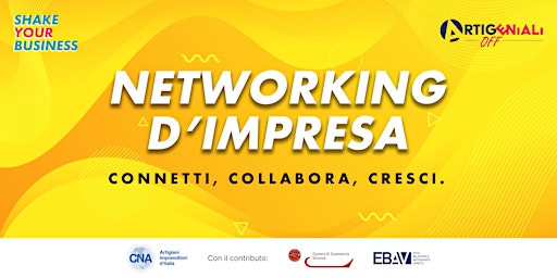 Imagem principal do evento Networking d’impresa. Connetti, collabora, cresci