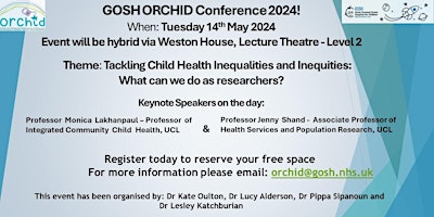Image principale de GOSH ORCHID Conference Day 2024