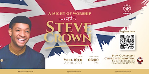 Hauptbild für A Night of Worship with Steve Crown