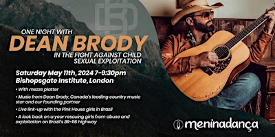 Primaire afbeelding van One Night with Dean Brody - in the fight against child sexual exploitation