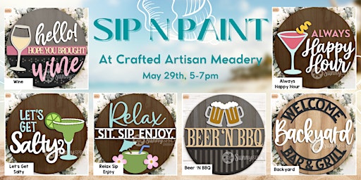 Immagine principale di Crafted Artisan Meadery Sip & Paint Class 