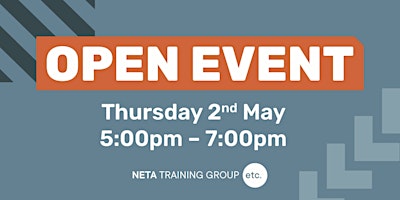 Hauptbild für NETA Training Open Event - May 2024