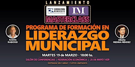 MASTERCLASS - PROGRAMA DE FORMACIÓN POLITICA