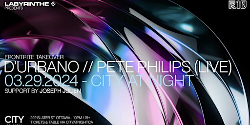 Imagen principal de Labyrinthe: D'URBANO, PETE PHILIPS (LIVE) at City At Night