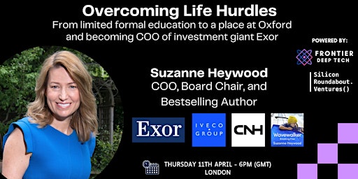 Imagen principal de Overcoming Life Hurdles ─with Exor COO & Bestselling Author Suzanne Heywood