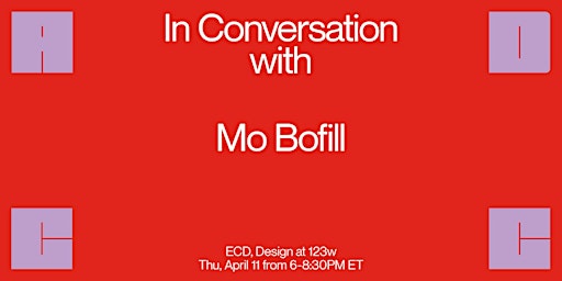 Imagem principal do evento In Conversation with... Mo Bofill