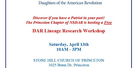 DAR Genealogy Workshop