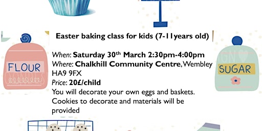 Easter baking class for kids primary image