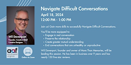 AAF SWVA Lunch n' Learn: Navigate Difficult Conversations