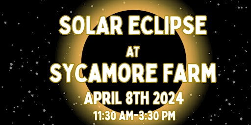 Imagem principal do evento Solar Eclipse at the Sycamore Farm