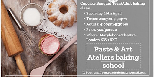 Primaire afbeelding van Cupcake bouquet baking class for adults