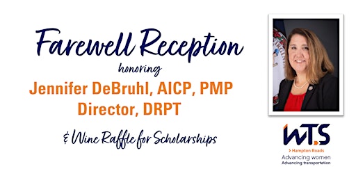 Primaire afbeelding van Farewell Reception for Jennifer DeBruhl and Wine Raffle for Scholarships