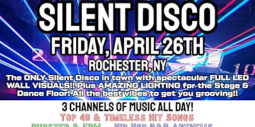 Primaire afbeelding van Silent Disco - April 26th - Rochester, NY