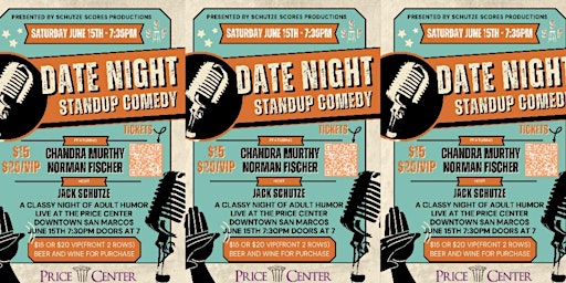 Date Night Standup Comedy At The Price Center primary image